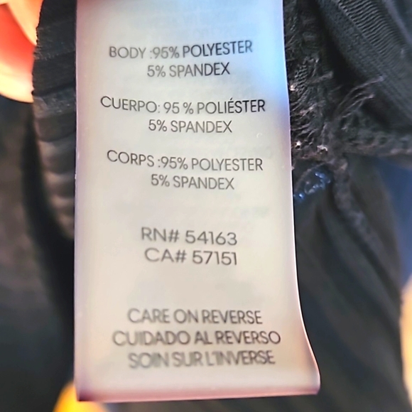 Calvin Klein, Black Drawstring Top, Medium - Picture 6 of 7